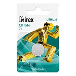 Батарейка " Mirex " CR1616 литиевая, блистер