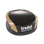 Оснастка для печати " Trodat " Printy Micro d=42мм, корпус круглый, матовое золото, карманная