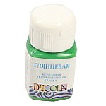 Краска акриловая " Decola " 50мл глянцевая зеленая светлая