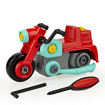 Автомобиль-конструктор " Совтехстром " Мотоцикл Мот 20*8,5*11см, 26 деталей, отвертка, шестигранник, в сетке