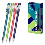 Ручка шариковая " Erich Krause " Ultra-30 Stick&Grip Reef Super Glide Technology, синяя 0,7мм, толщина письма 0,26мм, игольчатый пишущий узел, ассорти, круглая, рифленный держатель, непрозрачный корпус, кортонная коробка