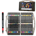 Набор маркеров акриловых " Mazari " Lumo, 48цв, кистевидный наконечник, в пластиковом пенале