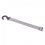 Подвес для кашпо " Миленд " Сливовый, пластик, 53см