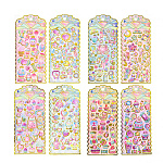 Наклейки детские " Mazari " А5 Сладости 10*22см, 3D, 8 дизайнов, пластик