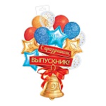 Плакат фигурный " Мир открыток " 0-35 А3 Колокольчик с шарами, 348*410мм