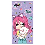 Конверт для денег " Миленд " 1-04 Без названия- Девочка с котом, 164*85мм, УФ-лак