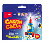 Слепи свечу " Lori " Ракета, воск для лепки свечей, фитиль, стек, инструкция, картонная упаковка, европодвес