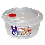 Контейнер пластиковый для СВЧ, для пищевых продуктов с клапаном, 1,9л " Милих "
