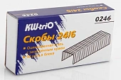 Скобы №24/6 " KW-trio " оцинкованные, до 30л, 1000шт