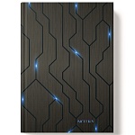 Записная книжка А5 7БЦ 160л " Академия Групп " Микросхема, клетка, обложка - глянцевый ламинированный картон, офсет, сшивка