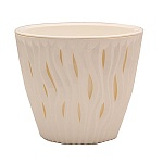 Кашпо " Миленд " Вдохновение, 1,6л, Белое/белый, h=13,5, d=16, пластик