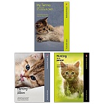 Блокнот МАЛЫЙ ФОРМАТ А6 40л " Альт " Котята (ассорти), клетка, обложка- мелованный картон, на скобе, 3 дизайна, 94*130мм