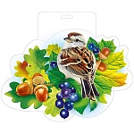 Плакат фигурный " Мир поздравлений " 930 А4 Воробей, с европодвесом