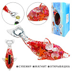 Сувенир-открывалка " KWELT " Дельфин, с магнитом, 15*6*6см, картонная упаковка