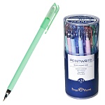 Ручка шариковая " Bruno Visconti " PointWrite.Zefir, синяя 0,38мм, толщина письма 0,3мм, пластиковый корпус, покрытие soft-touch, цвет корпуса - ассорти multicolor, металлический наконечник, колпачок с клипом, сменный стержень, пластиковый тубус