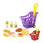 Игровой набор " Совтехстром " Корзина для супермаркета с продуктами, 13 предметов, 30*25*31,5см