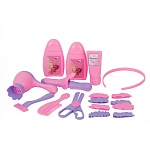 Игровой набор " Совтехстром " Парикмахер №2, в наборе: расческа, ножницы, плойка, бритвенный станок, фен, ободок, заколка 8шт., бальзам для волос, шампунь, крем, пакет 17*18*6см