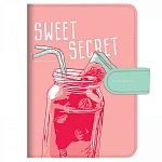 Записная книжка МАЛЫЙ ФОРМАТ А6 на кнопке искусственная кожа 128л " Bruno Visconti " Memo Journal. My refresh, без линовки с иллюстрациями, тонированный блок, ляссе, скругленные углы, 115*155мм