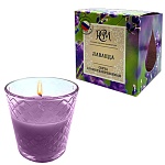Свеча ароматизированная в стакане " РСМ " Лаванда, 130*78,5мм, время горения 30часов, глянцевая картонная коробка