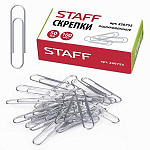 Скрепки 50мм 100шт оцинкованные, картонная упаковка