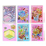 Наклейки детские " Mazari " Румбокс, Итальянский мем, 135*195мм, 8 локаций, 8 листов с наклейками, пинцет, 4 дизайна, пакет