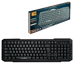 Клавиатура " FaisON " Strict KB118, черная, мембранная, проводное подключение USB, 1,5м