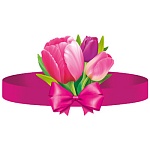 Головной убор " Империя поздравлений " 450 Тюльпаны