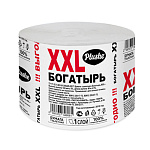 Бумага туалетная 1-слойная " Plushe " XXL Богатырь 1 рулон, 80м, серая, вторичная целлюлоза, h=100мм, d=125мм