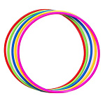 Обруч " Karolina toys " d=60см, цвет ассорти (без возможности выбора цвета), пластик
