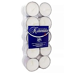 Свеча чайная " РСМ " 20шт Классика, 38,0*24,5мм, время горения 8 часов, термоплёнка