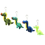 Брелок для ключей  " Tukzar " Мягкая игрушка Дракончик, текстиль, металлическое кольцо, пакет, европодвес