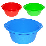 Таз " Милих " 8л пластмассовый, с ручками, ассорти (без возможности выбора цвета)