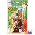 Игра ходилка " Русский стиль " Лето в деревне: игровое поле 42*60см, 4 фишки, правила игры, 3+, пакет, европодвес