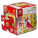 Пазлы " Русский стиль " напольные 24элемента Волшебная прогулка 59,4*42см, картонная упаковка 16*16*16см