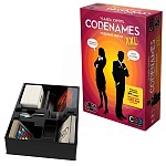 Игра карточная " Gaga games " Кодовые имена XXL, состав: 200 двухсторонних карт, 8 карт красных агентов, 8 карт синих агентов, 1 карта двойного агента, 7 карт мирных жителей, 1 карта убийцы, 40 карт ключей, 1 подставка под ключ, правила игры, картонная уп