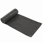 Мешки для мусора 120л 10шт черные, толщина 20мкм, в рулоне, ПВД