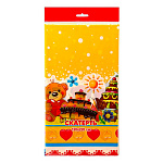 Скатерть одноразовая " Интерпак " 120*220см, 35мкм, ПВД, Сладкоежка, пакет, европодвес