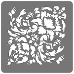 Трафарет " Luxart " 30*30см Template Дамаск 10 пластик, толщина 1,5-2мм
