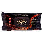 Салфетки влажные 120шт " Well&Wet " Exellescent black, клапан, пластиковая крышка