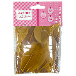 Перья для декорирования " deVente " Diy Leaf Оттенки бежевого ассорти, от 5см до 10см, пакет, европодвес