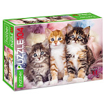 Пазлы " Hatber " 104элемента ECO Пушистые ушки 32*22см, картонная упаковка