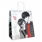 Пакет бумажный " ПЗБМ " 22*25*12см Аниме, крученые ручки