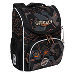 Ранец " Grizzly " 25*33*13см Милитари медь, 1 отделение, эргономичная твёрдая спинка, объёмный карман на молнии на передней стенке, боковые карманы из сетки, жесткое дно, дополнитеьная ручка-петля, укрепленные лямки, в комплекте входит мешок для обуви, св