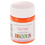 Акрил шелк/батик " Decola " 50мл оранжевая