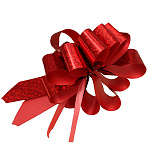 Бант " Миленд " Шар 2,3см, красный, голография