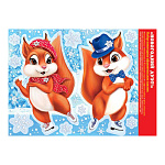 Наклейки " Мир открыток " 8-35 Новогодние- Новогодний дуэт! 244*338мм