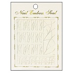 Наклейки для ногтей Серебряные витражи 8*13см, европодвес