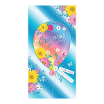 Конверт для денег " Мир открыток " 2-17 Счастья для тебя! Воздушный шар, 165*85мм, фольга, пластизоль, текст