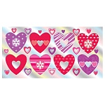 Конверт для денег " Мир открыток " 2-17 Без названия- Сердечки, 165*854мм, фольга