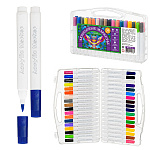 Набор маркеров акриловых " Basir " Сова 36цв, 1-5мм, наконечник-кисть, в пластиковом боксе